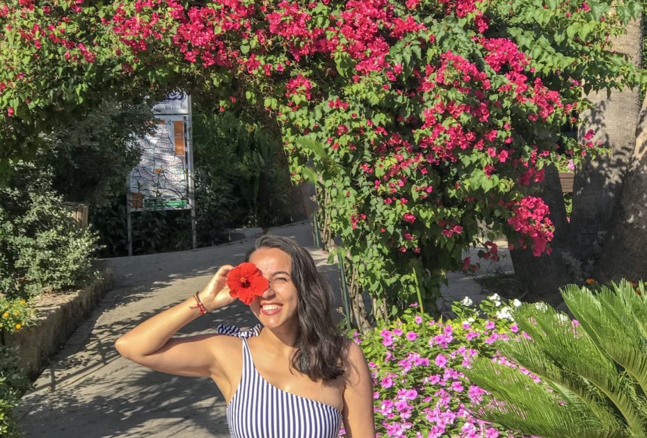 Bengonvil kokulu Pembe Mor Rota Kıbrıs Gezi Rehberi